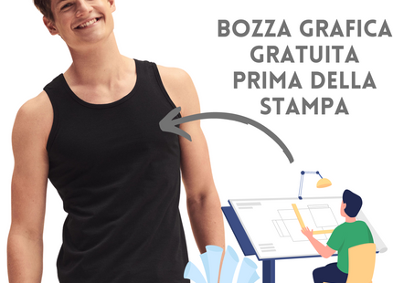 Canotta personalizzata modello da uomo