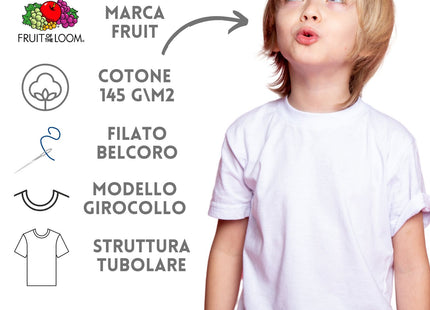 Magliette da bambino personalizzate modello Fruit of the loom | Cod. FR610190