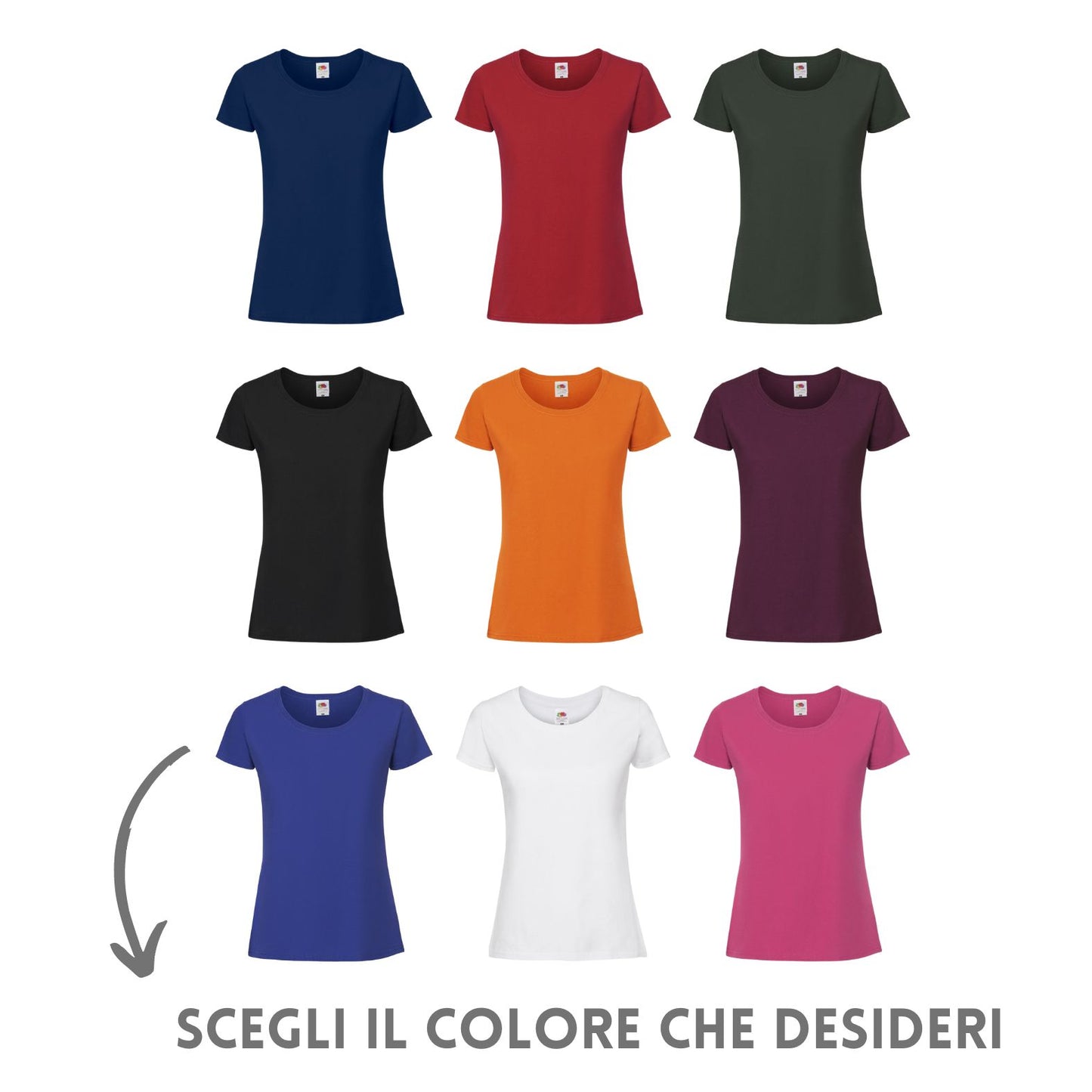 Magliette da donna personalizzate modello Fruit of the loom | Cod. FR614240