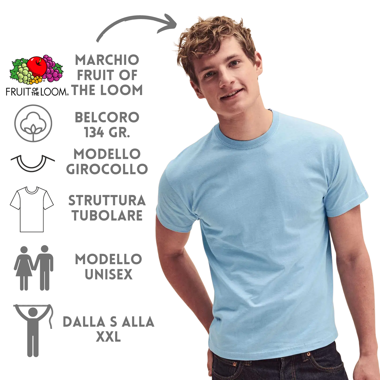 Magliette personalizzate fruit of the loom