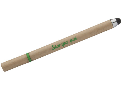 Penna personalizzabile modello ecologico con touch screen