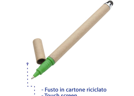 Penna personalizzabile modello ecologico con touch screen