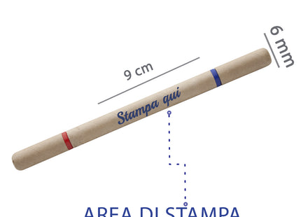 Penna personalizzabile modello ecologico due colori