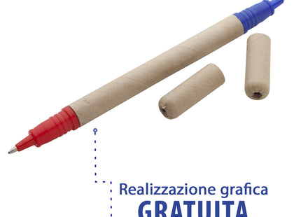 Penna personalizzabile modello ecologico due colori