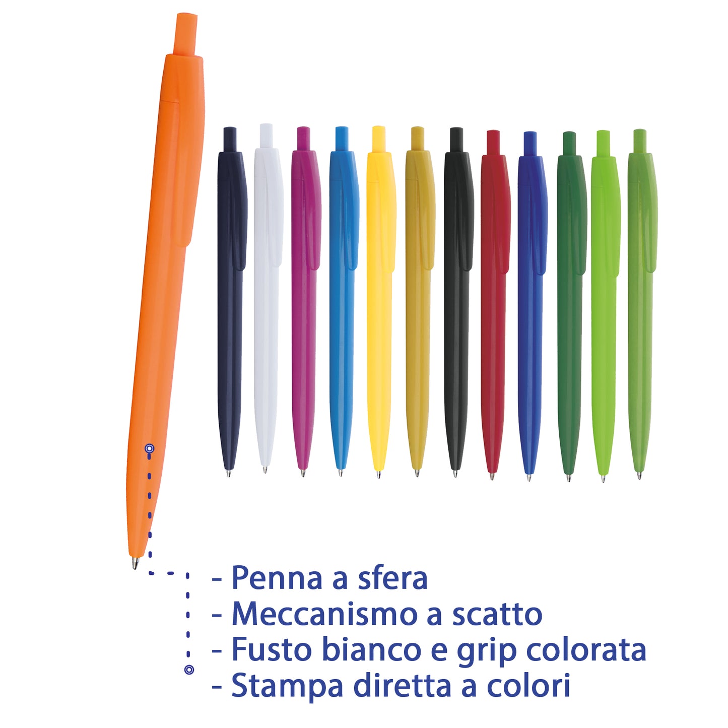 penne personalizzate pubblicitarie con logo aziendale gadget pubblicitari personalizzabili promozionali da personalizzare stampa da regalo economiche aziendali a sfera scatto