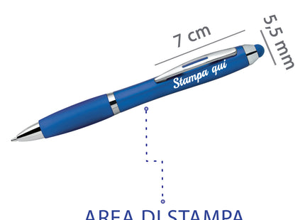 penne personalizzate pubblicitarie con logo aziendale gadget pubblicitari personalizzabili promozionali da personalizzare stampa da regalo economiche aziendali a sfera touch screen gommino