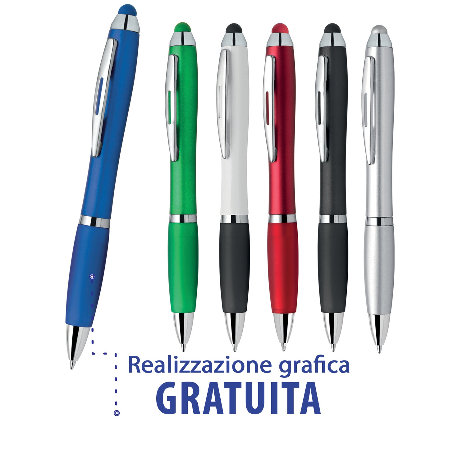 penne personalizzate pubblicitarie con logo aziendale gadget pubblicitari personalizzabili promozionali da personalizzare stampa da regalo economiche aziendali a sfera touch screen gommino