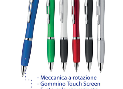 penne personalizzate pubblicitarie con logo aziendale gadget pubblicitari personalizzabili promozionali da personalizzare stampa da regalo economiche aziendali a sfera touch screen gommino