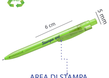 Penne personalizzate in RPET riciclato