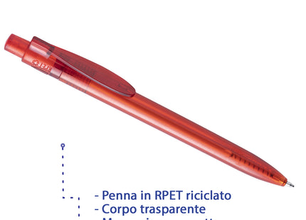 Penna in RPET riciclato personalizzata | Cod. Hispar