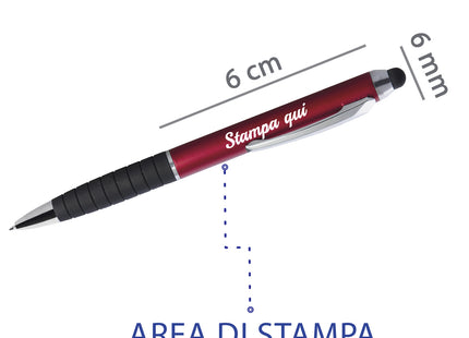 penne personalizzate pubblicitarie con logo aziendale gadget pubblicitari personalizzabili promozionali da personalizzare stampa da regalo economiche aziendali a sfera touch screen gommino