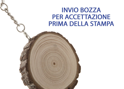 Portachiavi personalizzati in legno di pino
