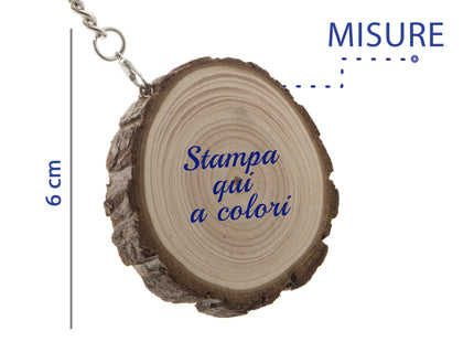 Portachiavi personalizzati in legno di pino