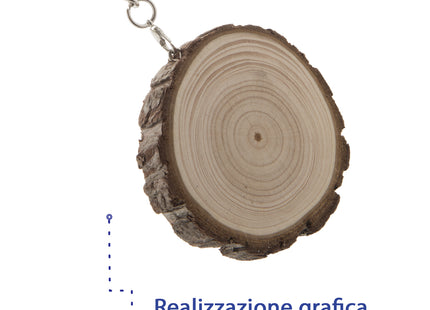 Portachiavi personalizzati in legno di pino