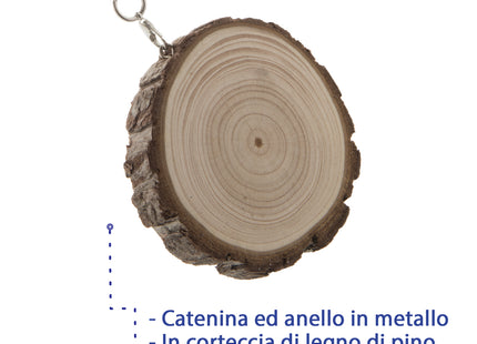 Portachiavi personalizzati in legno di pino