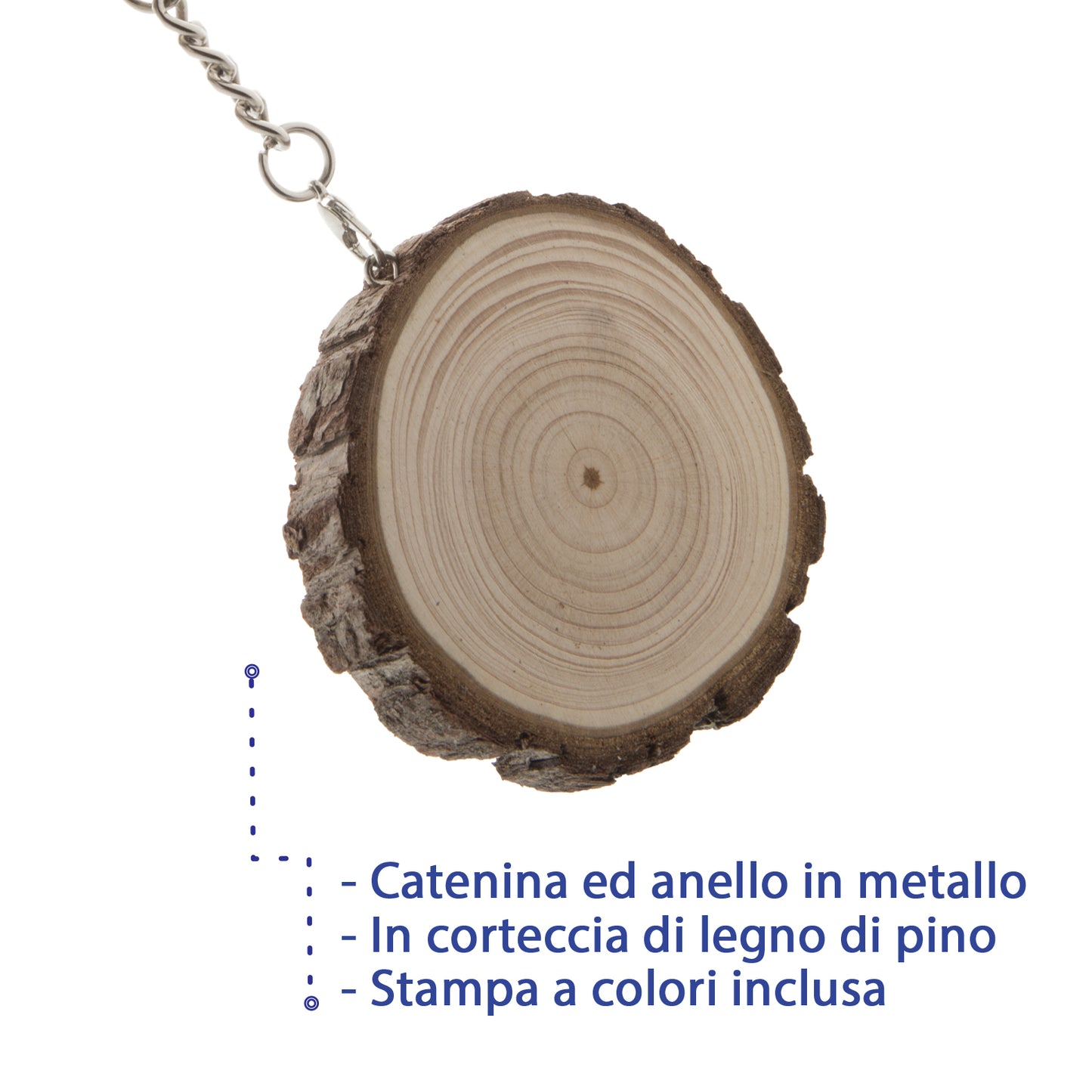 Portachiavi personalizzati in legno di pino