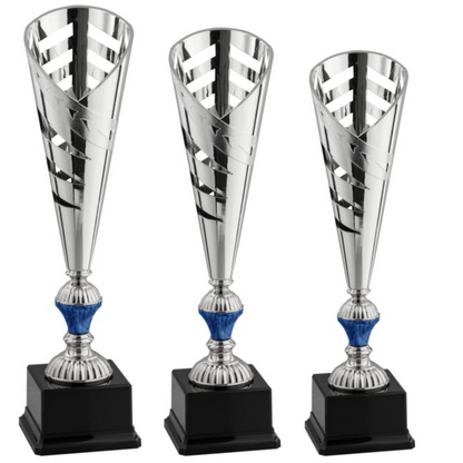Tris di coppe trofeo personalizzate