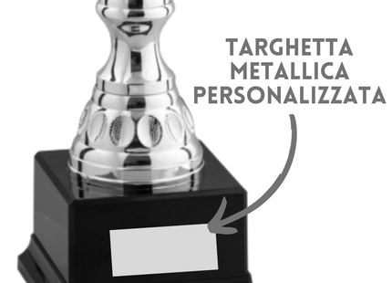 Tris di coppe trofeo personalizzate