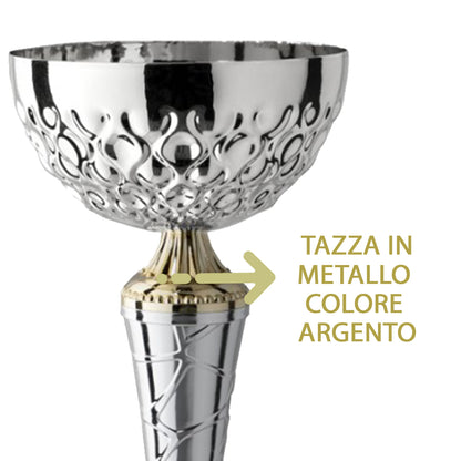 Coppa premio con targhetta personalizzata
