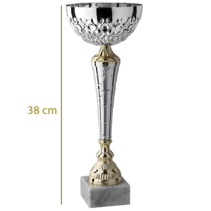 Coppa premio con targhetta personalizzata