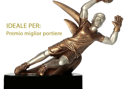 Premio portiere da 17x19 cm personalizzato | Cod. 15.322B