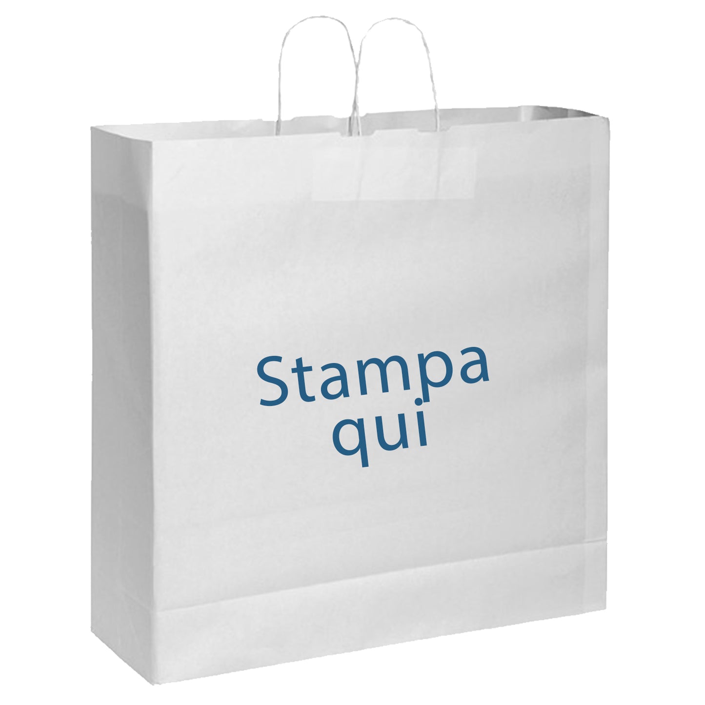busta shopper bag in carta con personalizzazione