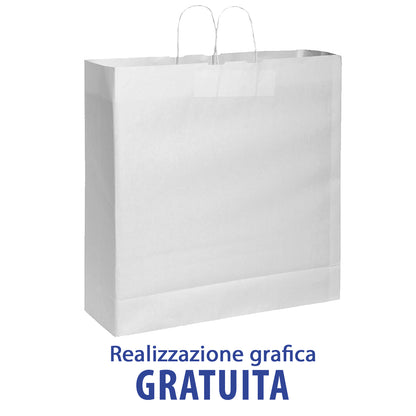 busta shopper bag in carta con personalizzazione