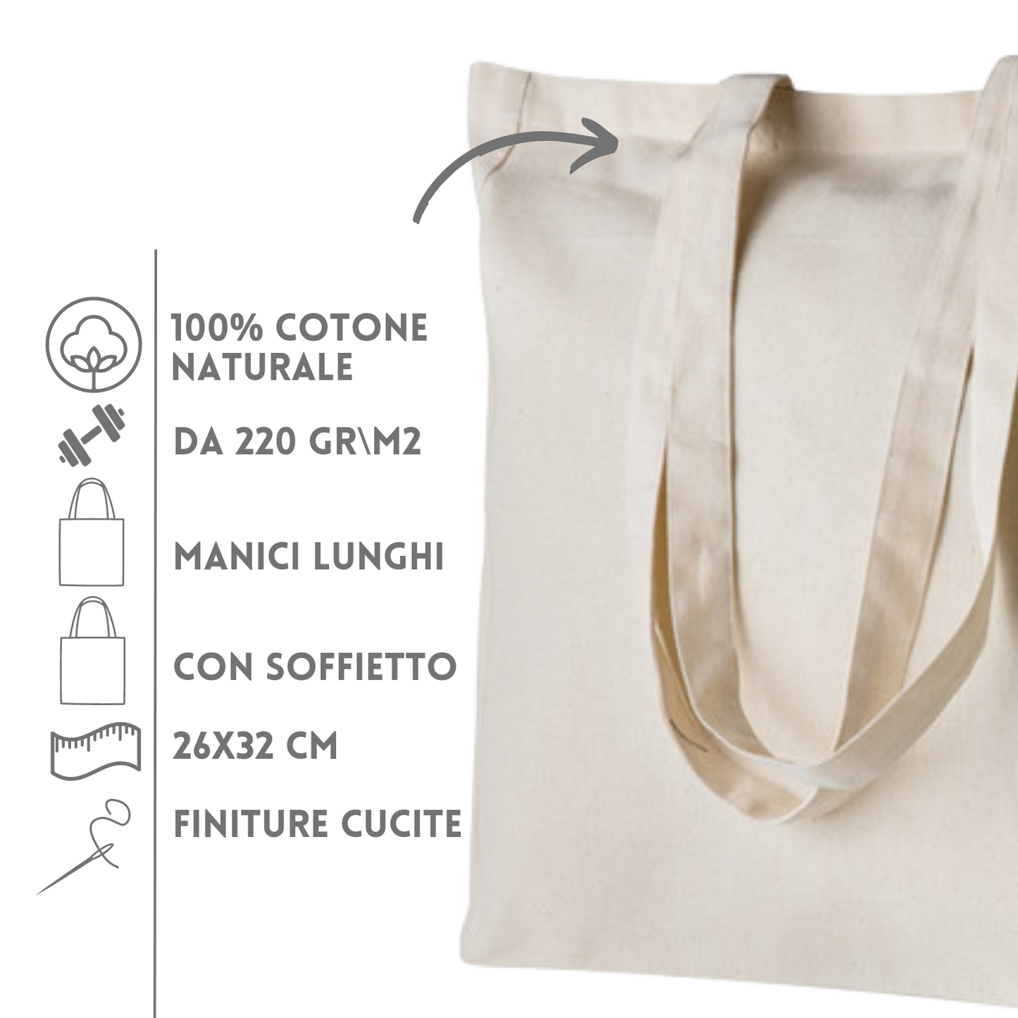  Shopper personalizzate in cotone