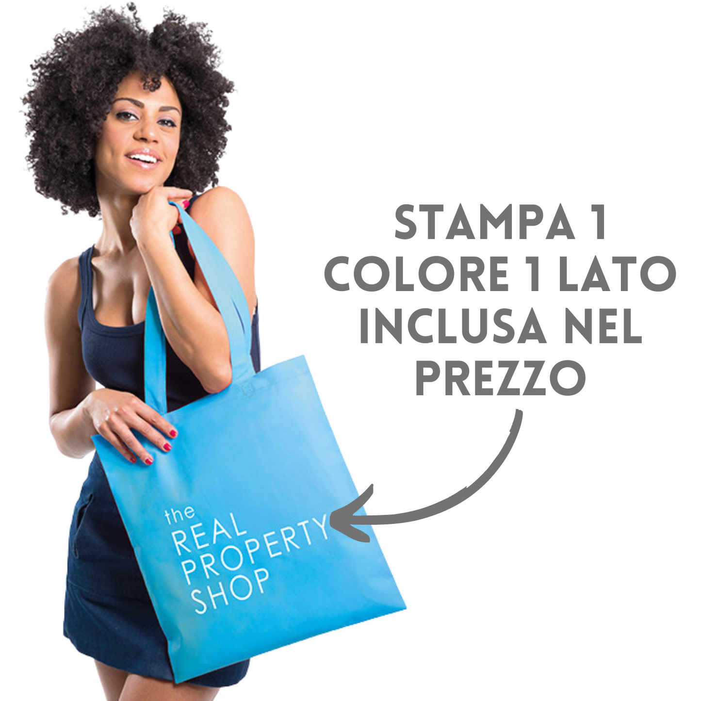 Shopper in TNT 36X40 cm personalizzata | Cod. PG157