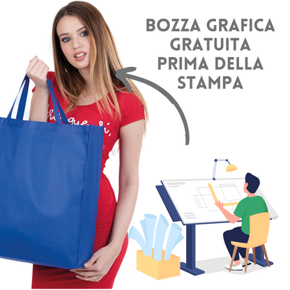 Shopper in TNT 45X45X14 cm personalizzata | Cod. PG154