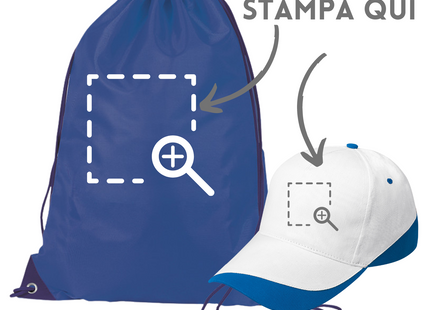 cappellini e sacche personalizzate