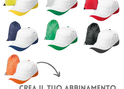 cappellini e sacche personalizzate