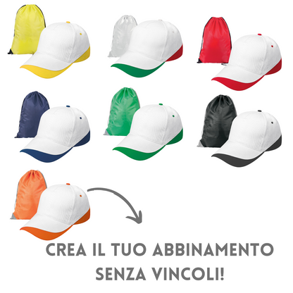 cappellini e sacche personalizzate