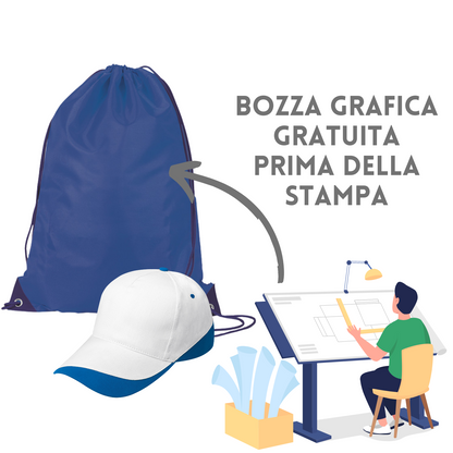 cappellini e sacche personalizzate