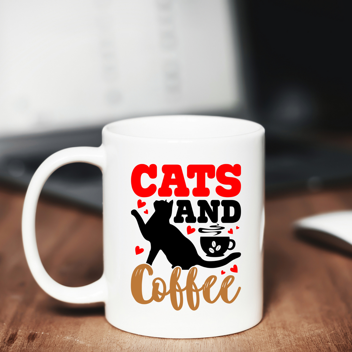 Tazza regalo in ceramica | Cats and coffee