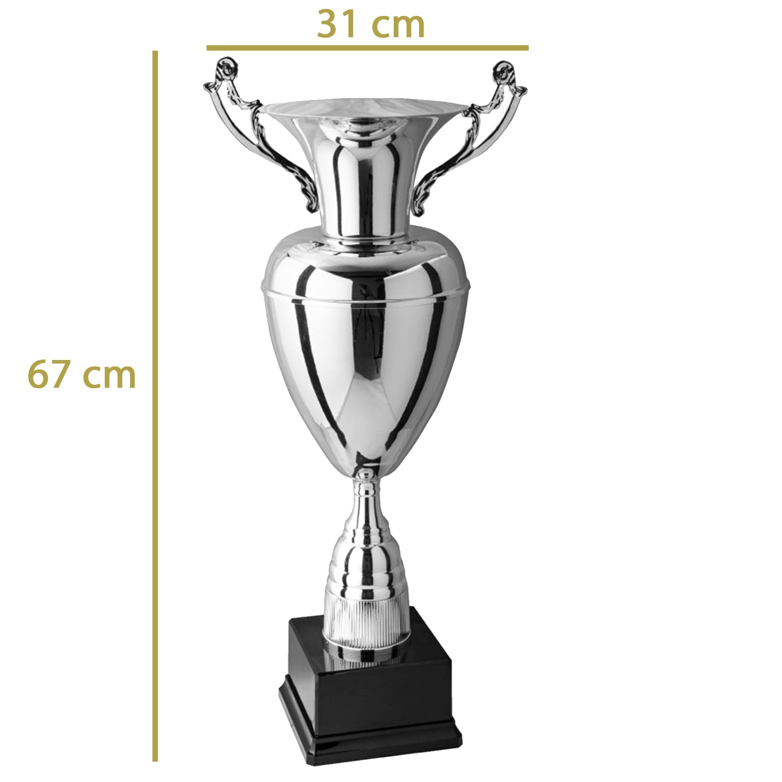 coppa trofeo personalizzata da 67 cm con targhetta
